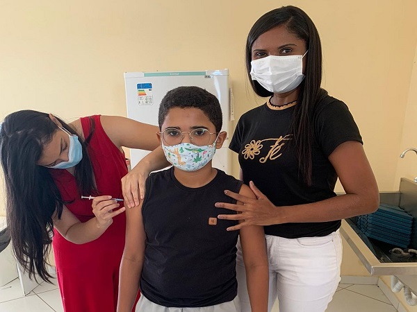 Prefeitura de Taboleiro Grande iniciou a campanha de vacinação de crianças de 05 a 11 anos